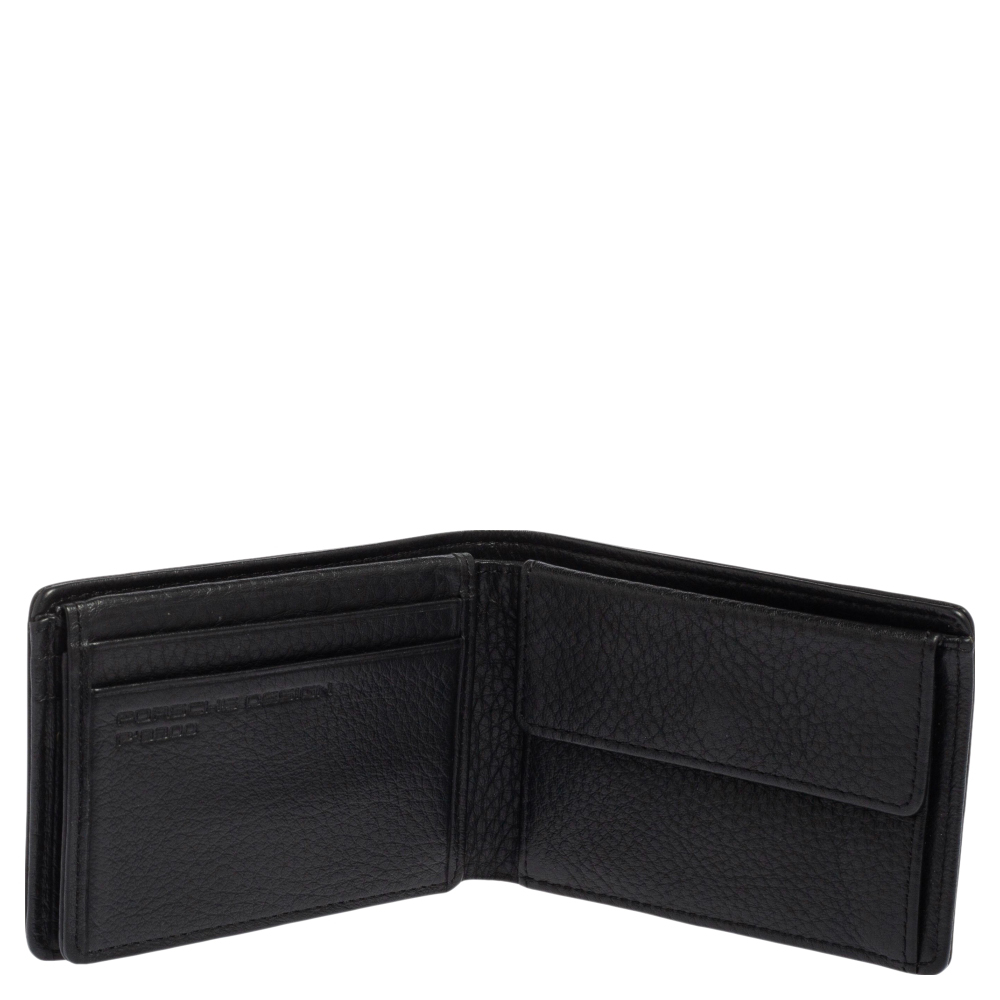 

Porsche Design Black Grained Leather P3300 Bifold Wallet