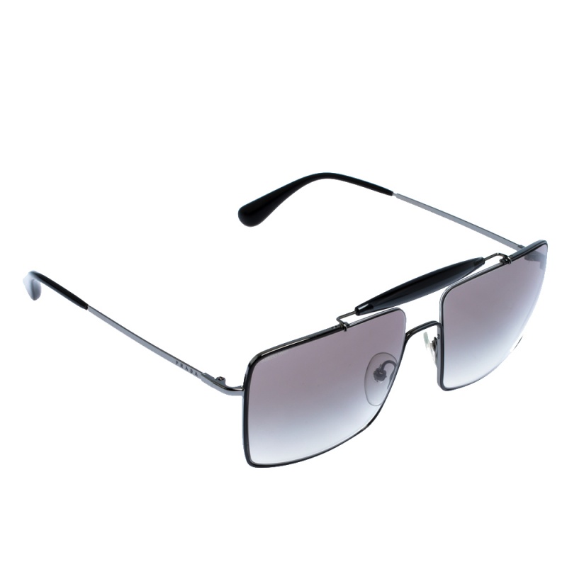 Prada Black Gradient SPR57S Square Sunglasses