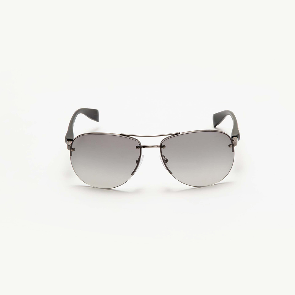 

Prada Silver Polarized Aviator Sunglasses