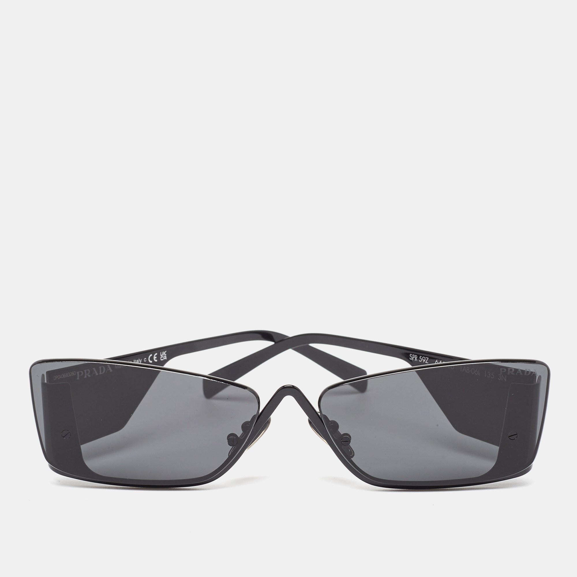 

Prada Black SPR 59Z Runaway Shield Sunglasses