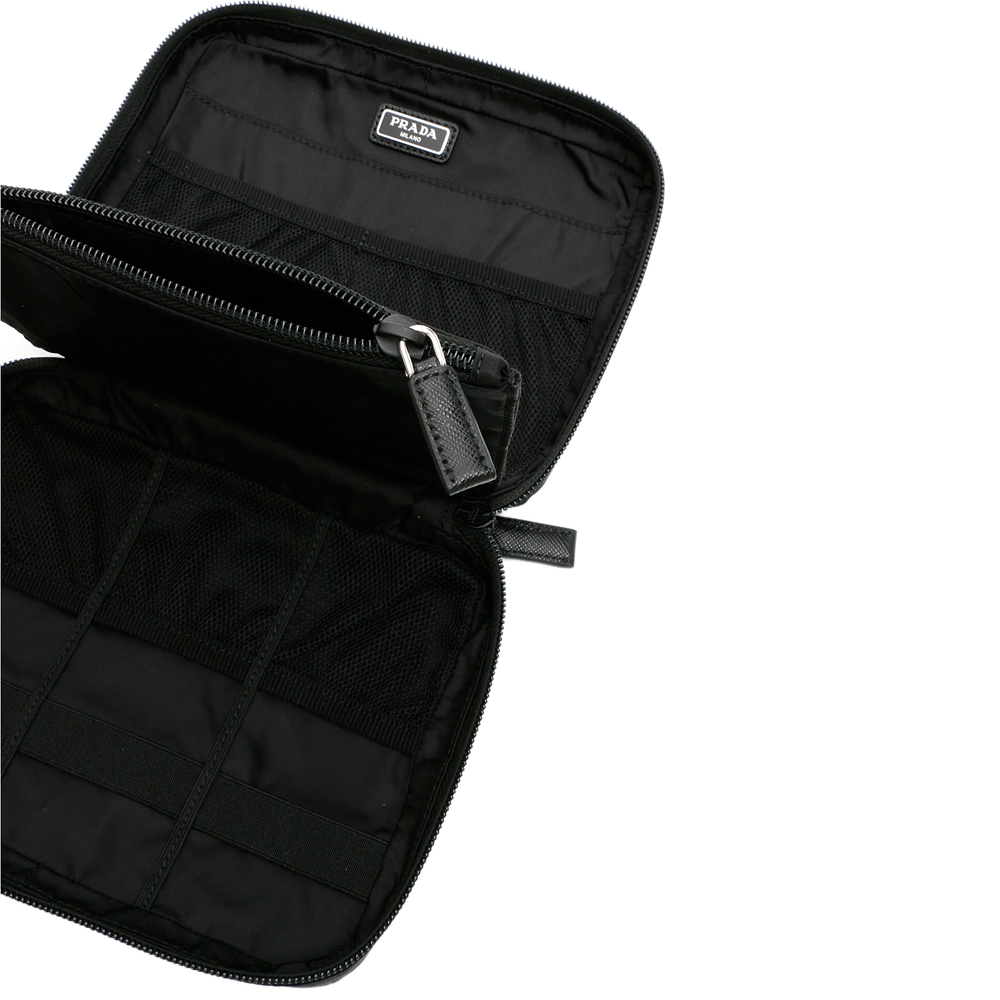 

Prada Black Nylon Travel Pouch