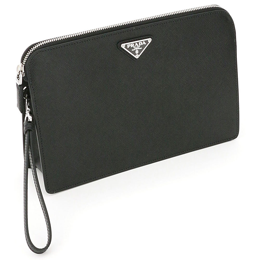 

Prada Black Leather Clutch
