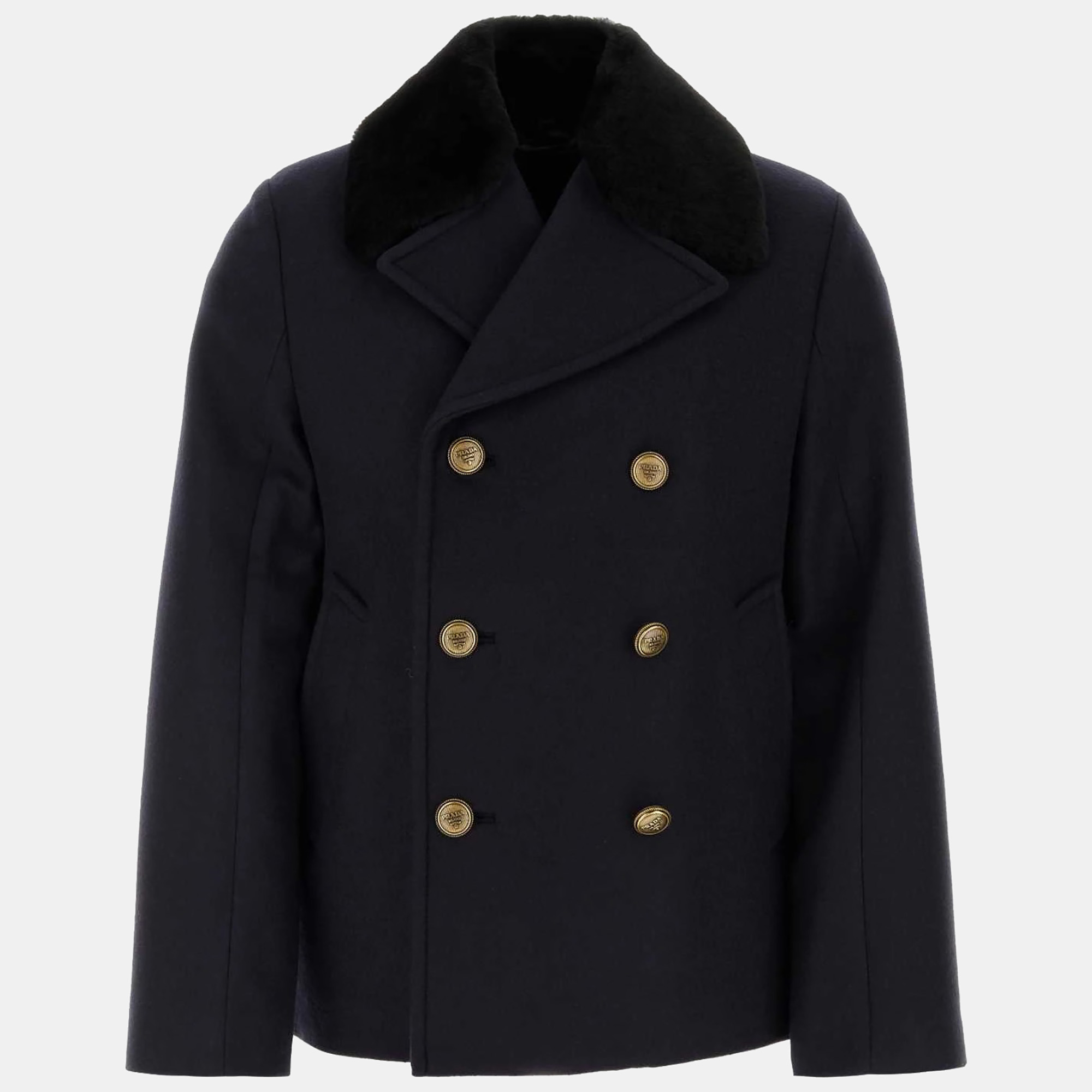 

Prada Bleu Felt Coat Men’s, Black