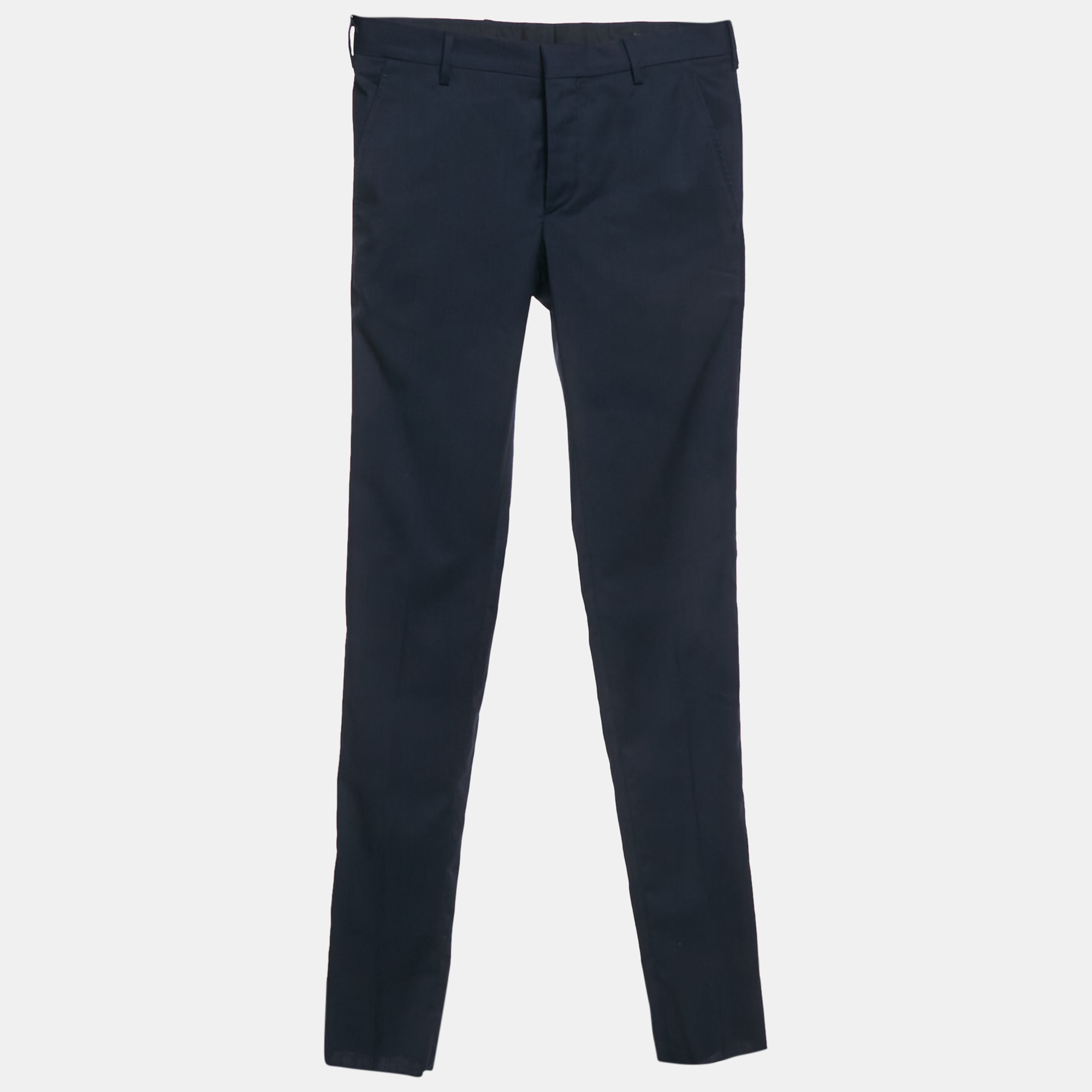 

Prada Navy Blue Wool Formal Trousers XS