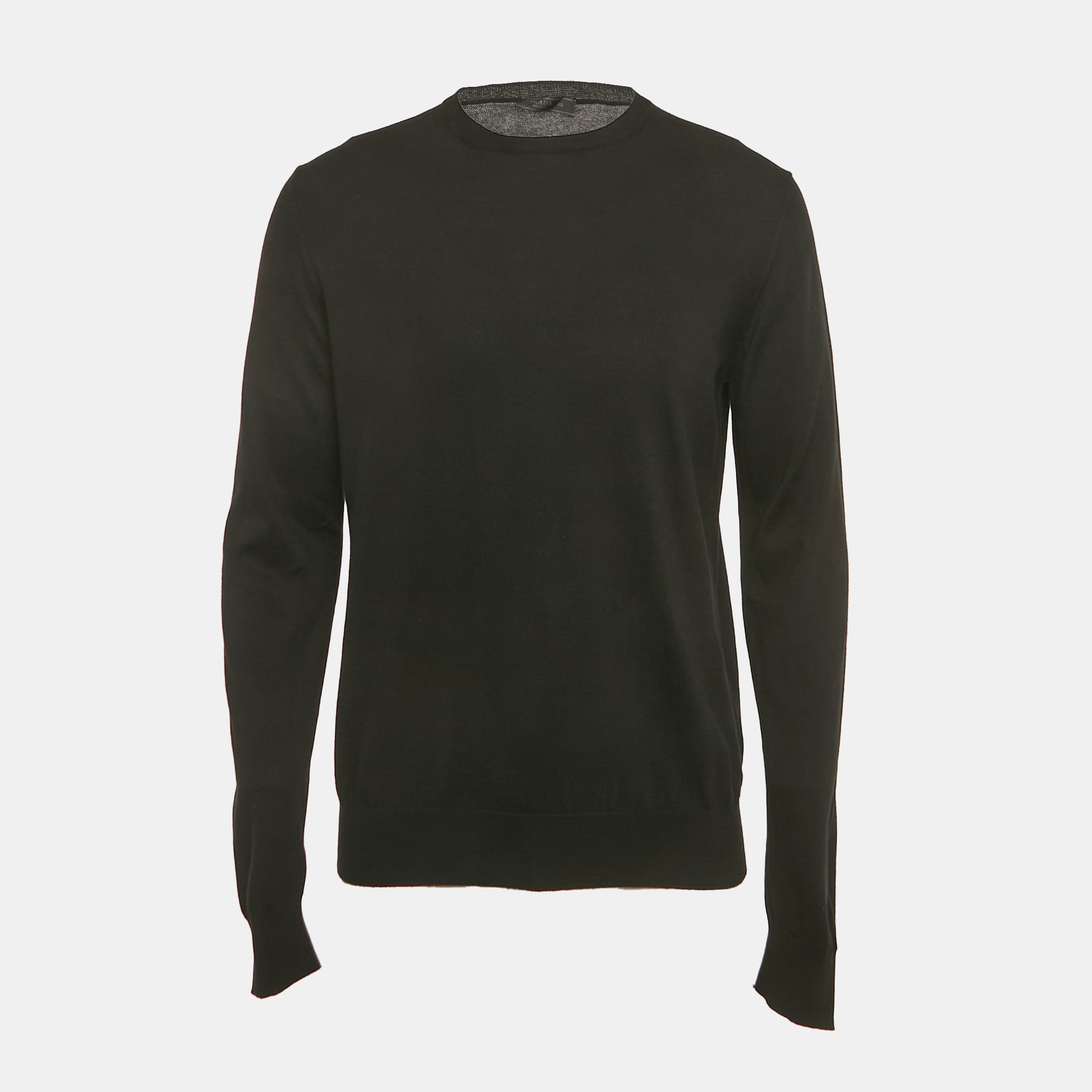 

Prada Black Cotton Knit Crewneck Sweatshirt M