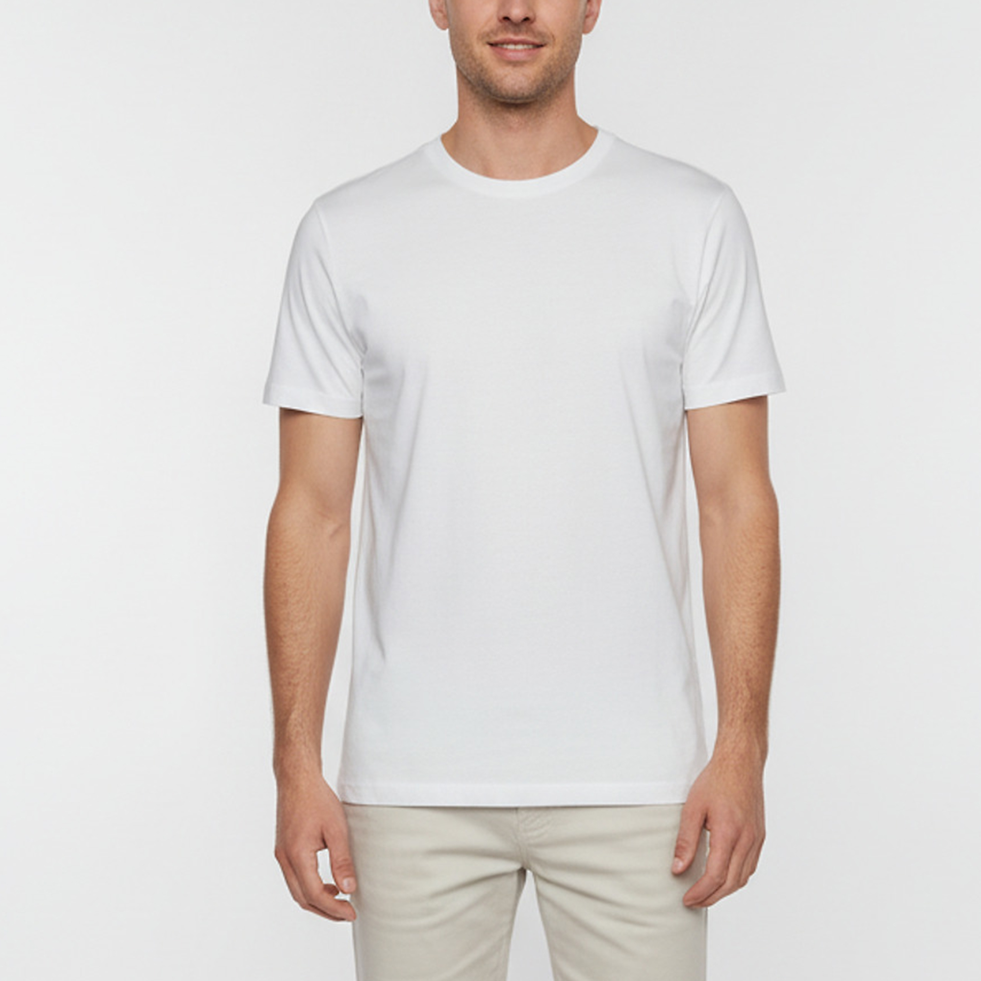 Prada White Jersey Crewneck T-Shirt M