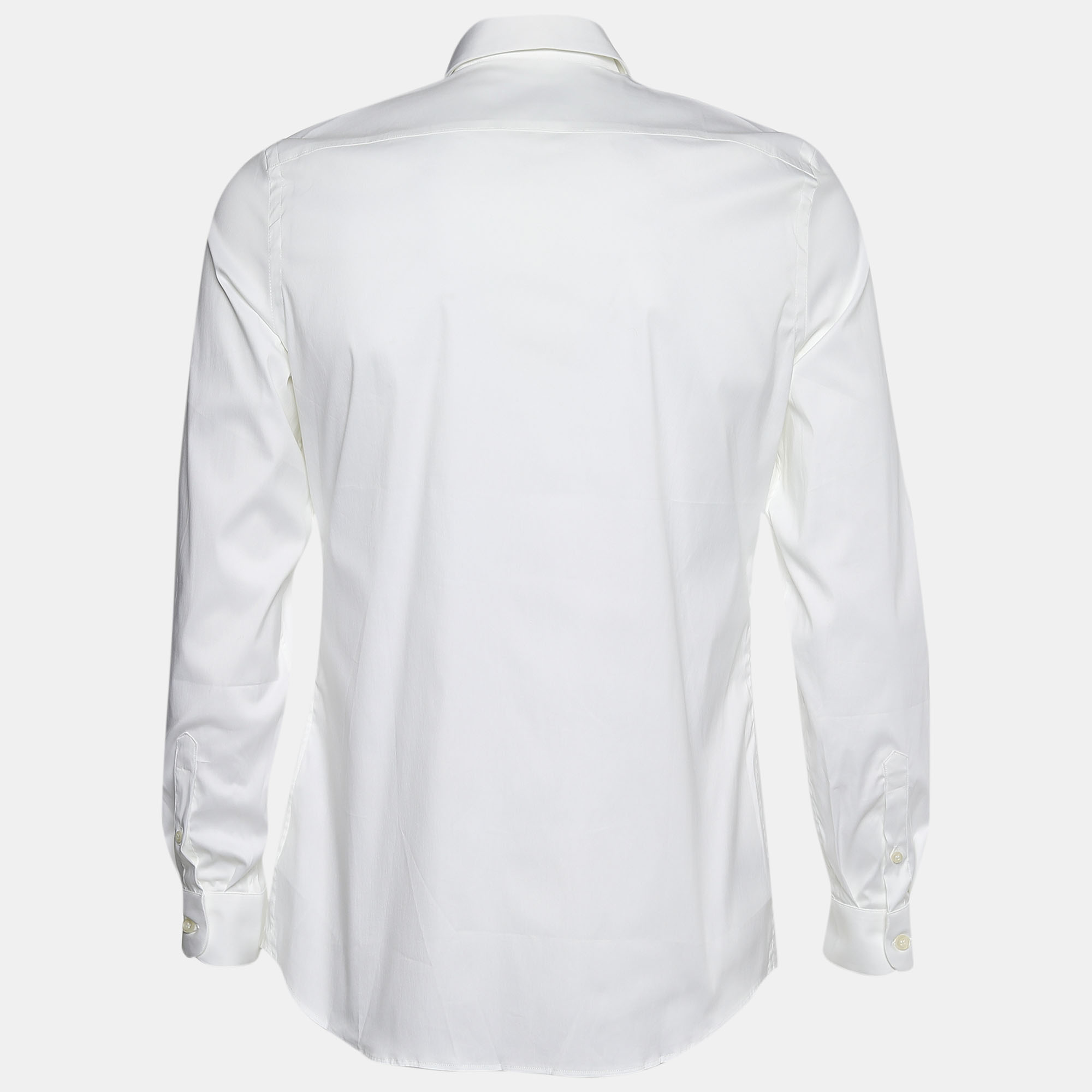

Prada White Cotton Long Sleeve Shirt