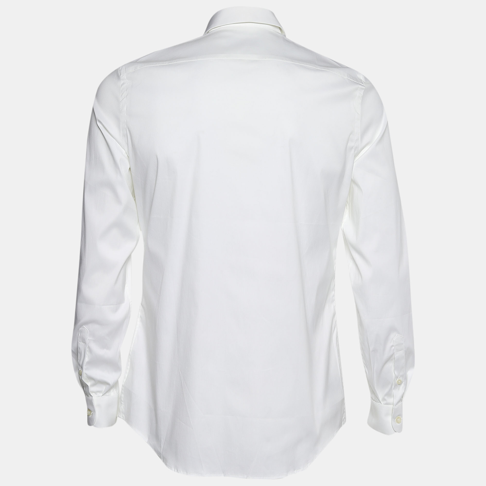 

Prada White Cotton Long Sleeve Shirt