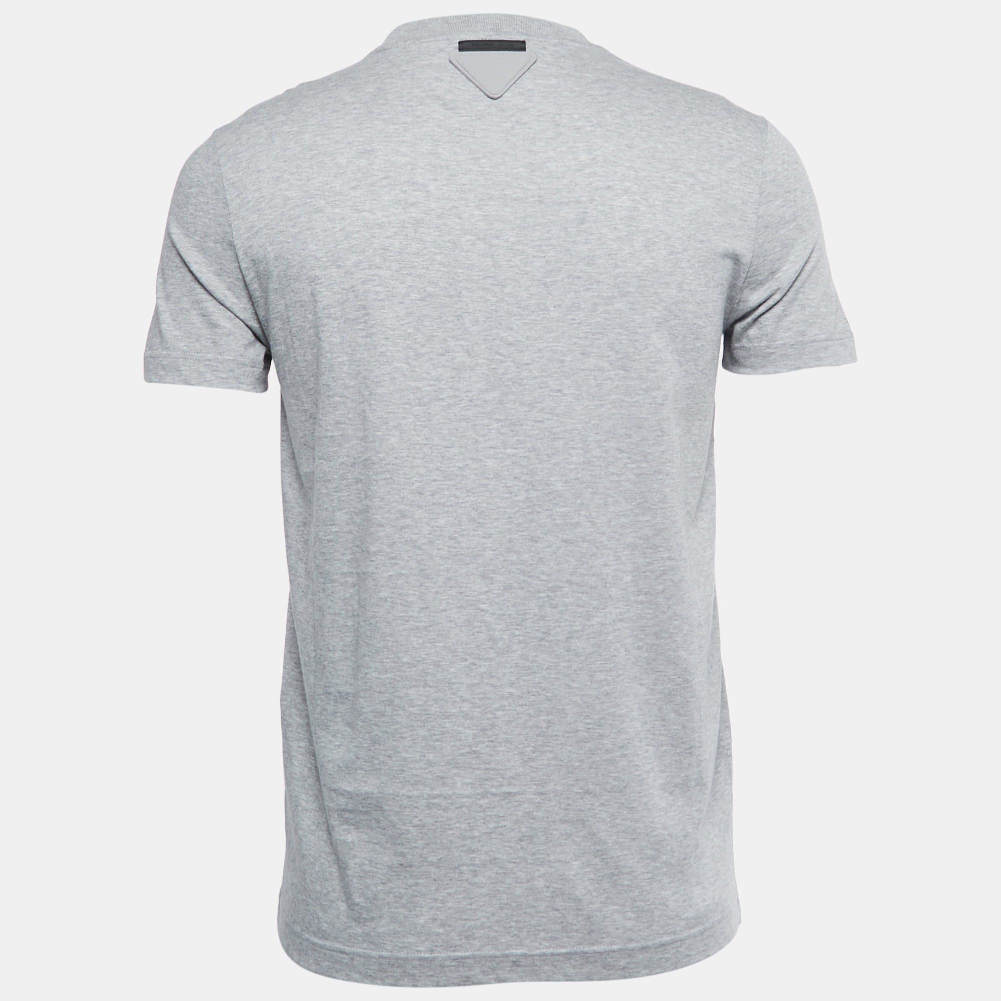 

Prada Grey Cotton Crewneck T-Shirt