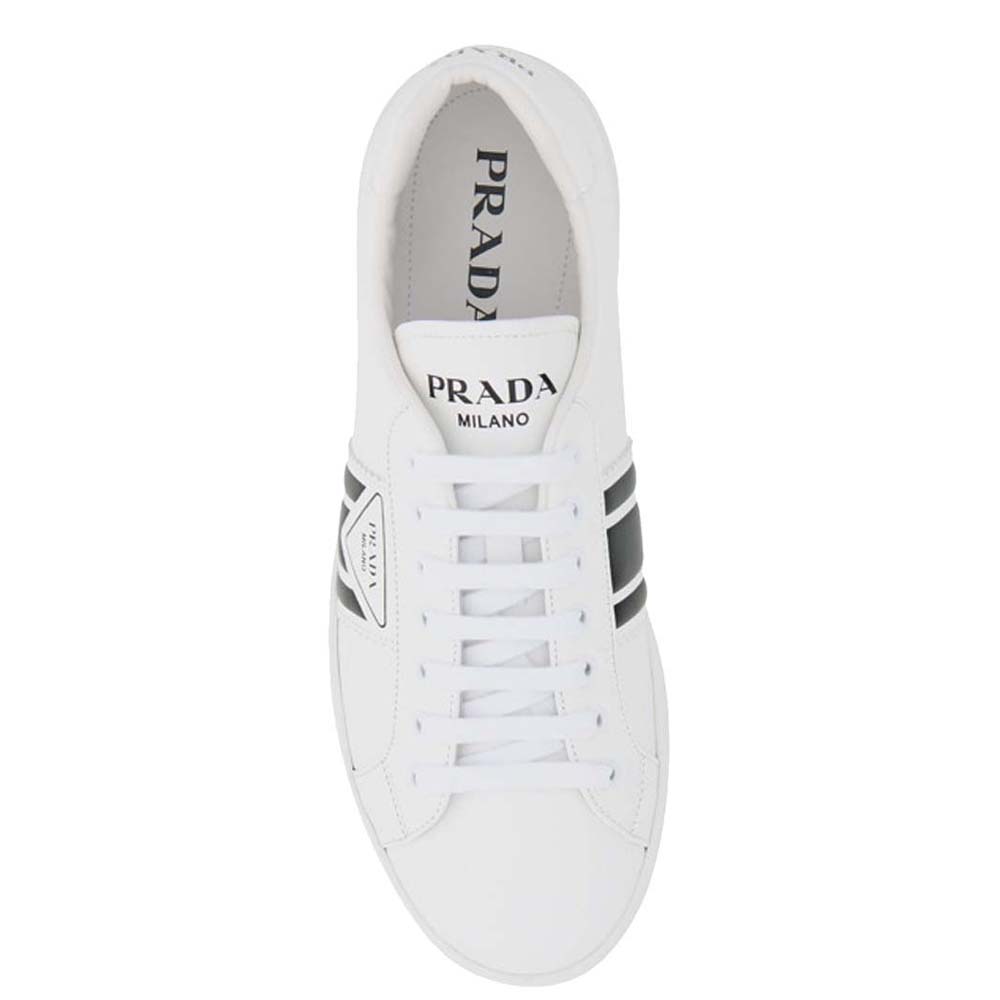 

Prada White New Avenue Leather Sneakers Size EU  UK 6