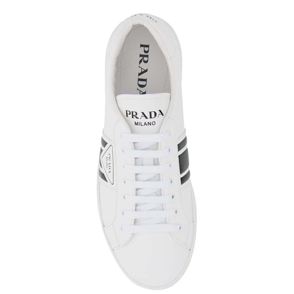 

Prada White New Avenue Leather Sneakers Size EU  UK 7