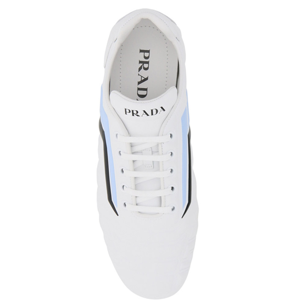 

Prada White/Grey Rev Leather Sneakers EU, Multicolor