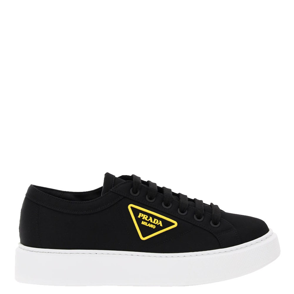 prada yellow and black sneakers