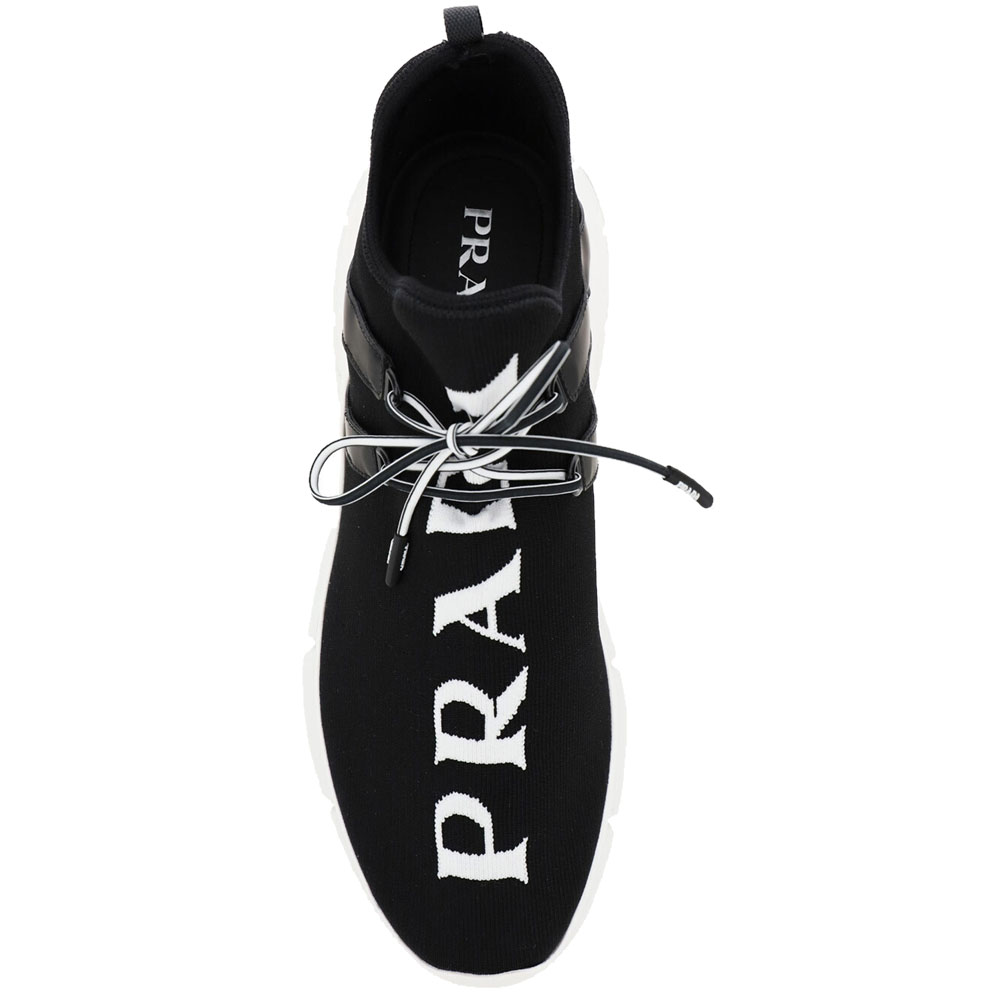 

Prada Black Knit Logo Sneakers Size EU  UK 10