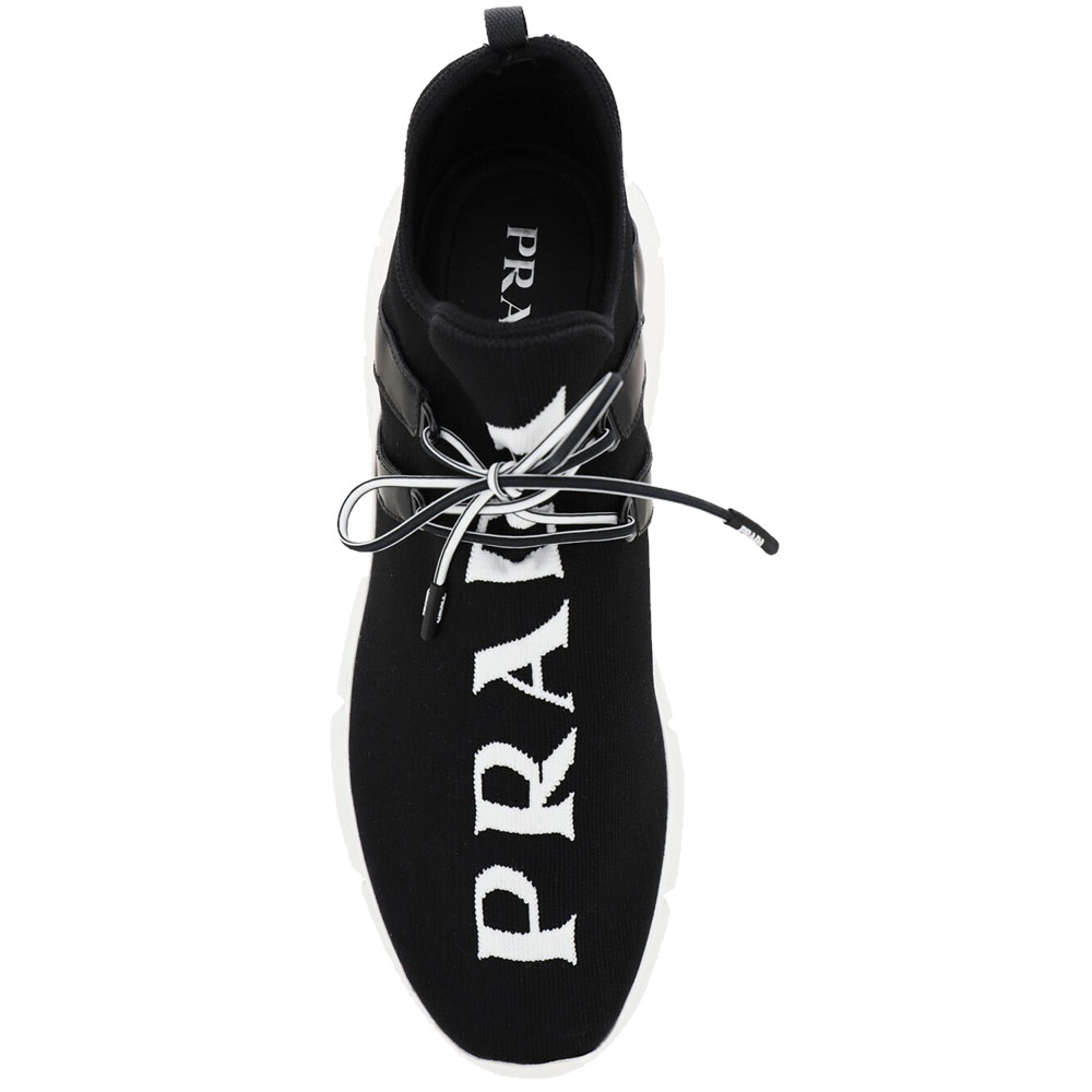 

Prada Black Knit Logo Sneakers Size EU  UK 8