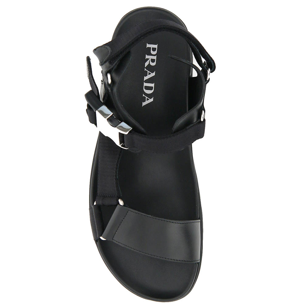 

Prada Black Fussbett Sandals Size UK 10