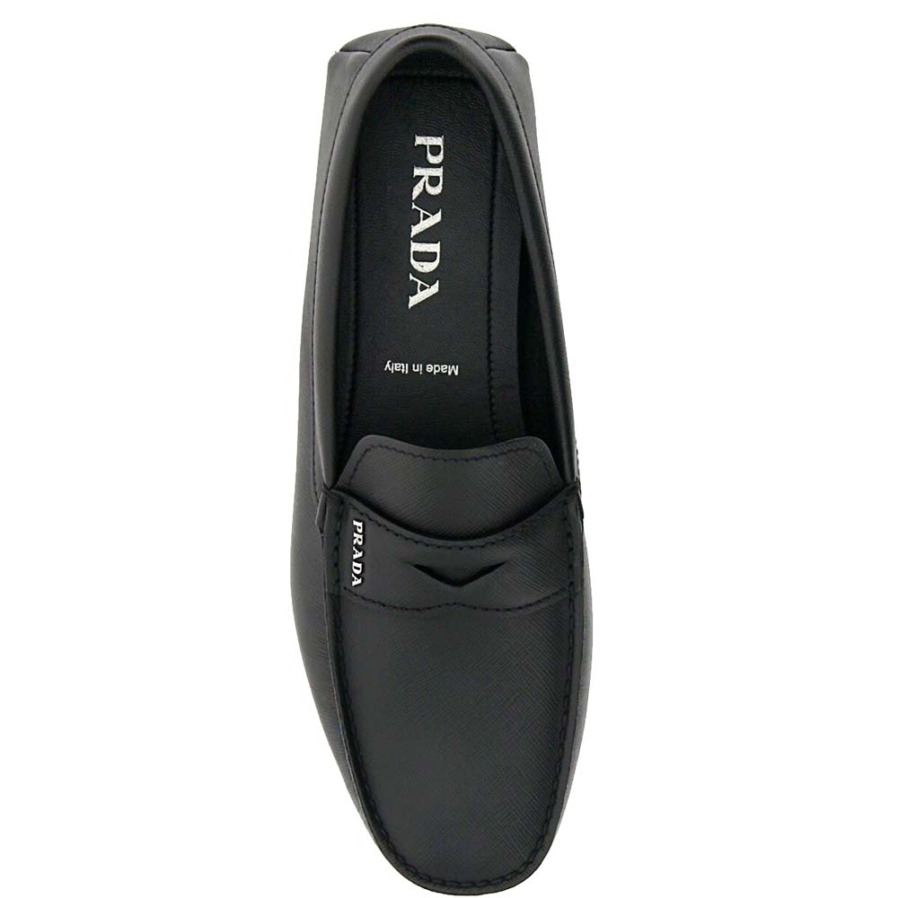 

Prada Black Leather Drivers Shoes Size EU