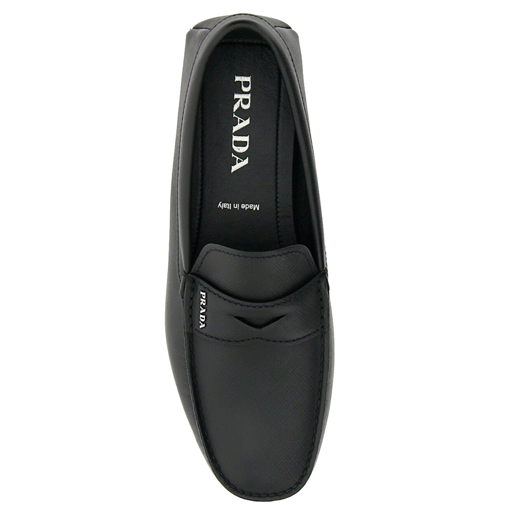 

Prada Black Leather Driving Shoes Size EU  UK 5
