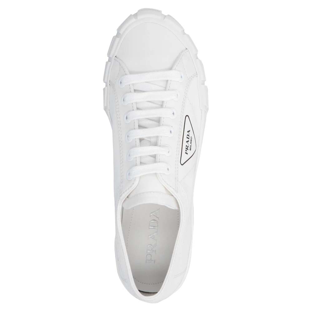 

Prada White Gabardine fabric sneakers Size EU  UK 5