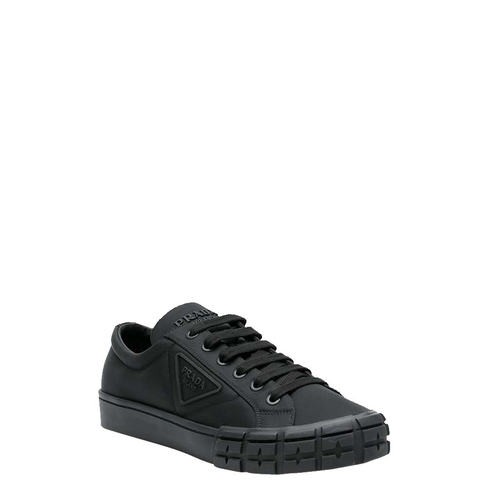 

Prada Black Wheel Cassetta Sneakers Size EU  UK 5.5