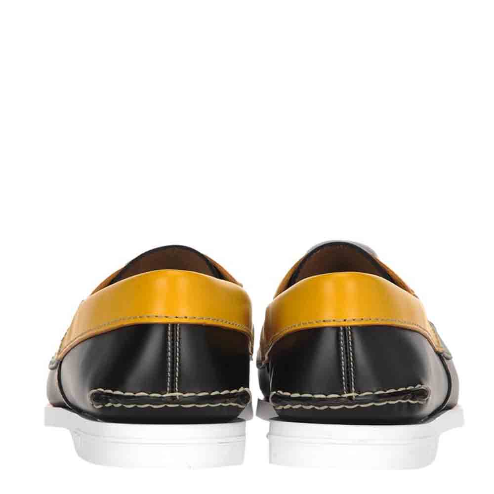 Prada Multicolor Leather Boat Shoes Size EU  UK 6