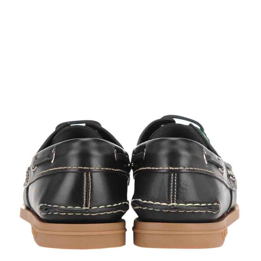 

Prada Black Leather Boat Shoes Size EU  UK 6