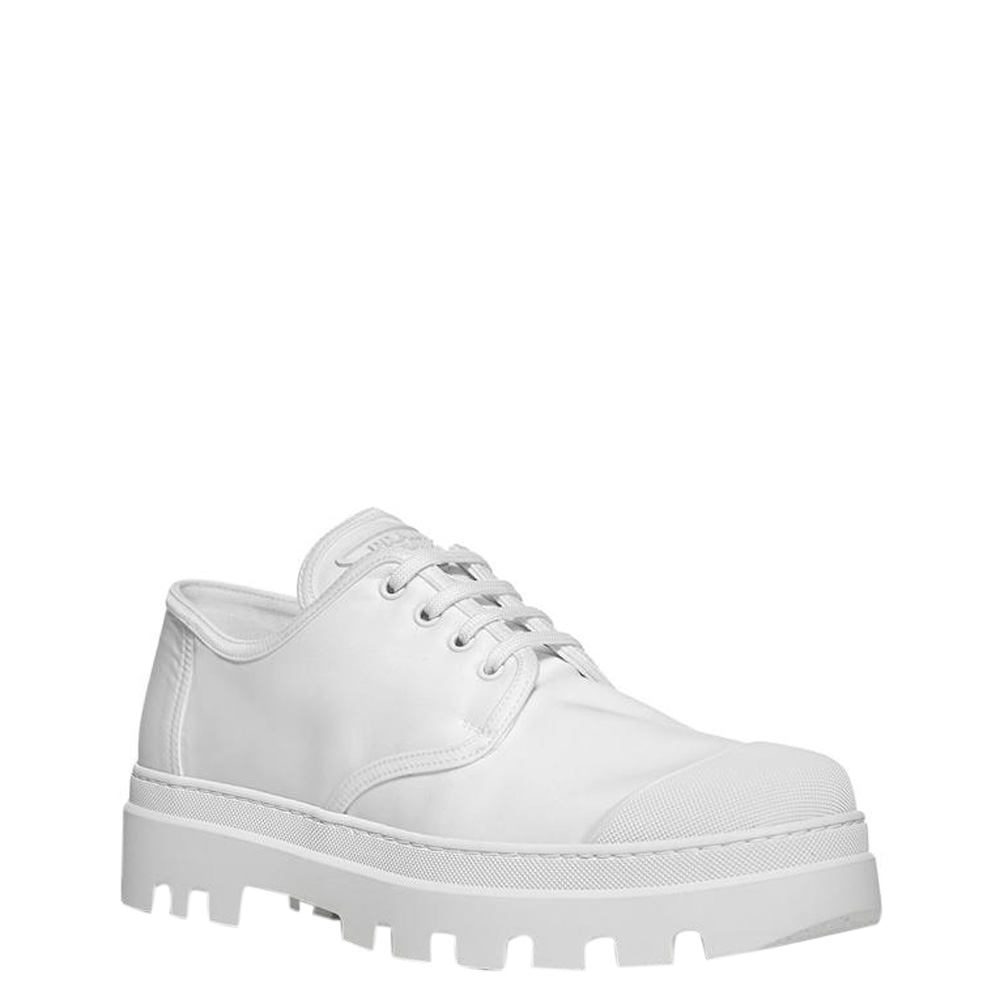 

Prada White Derby Sneakers Size 7.5/ EU