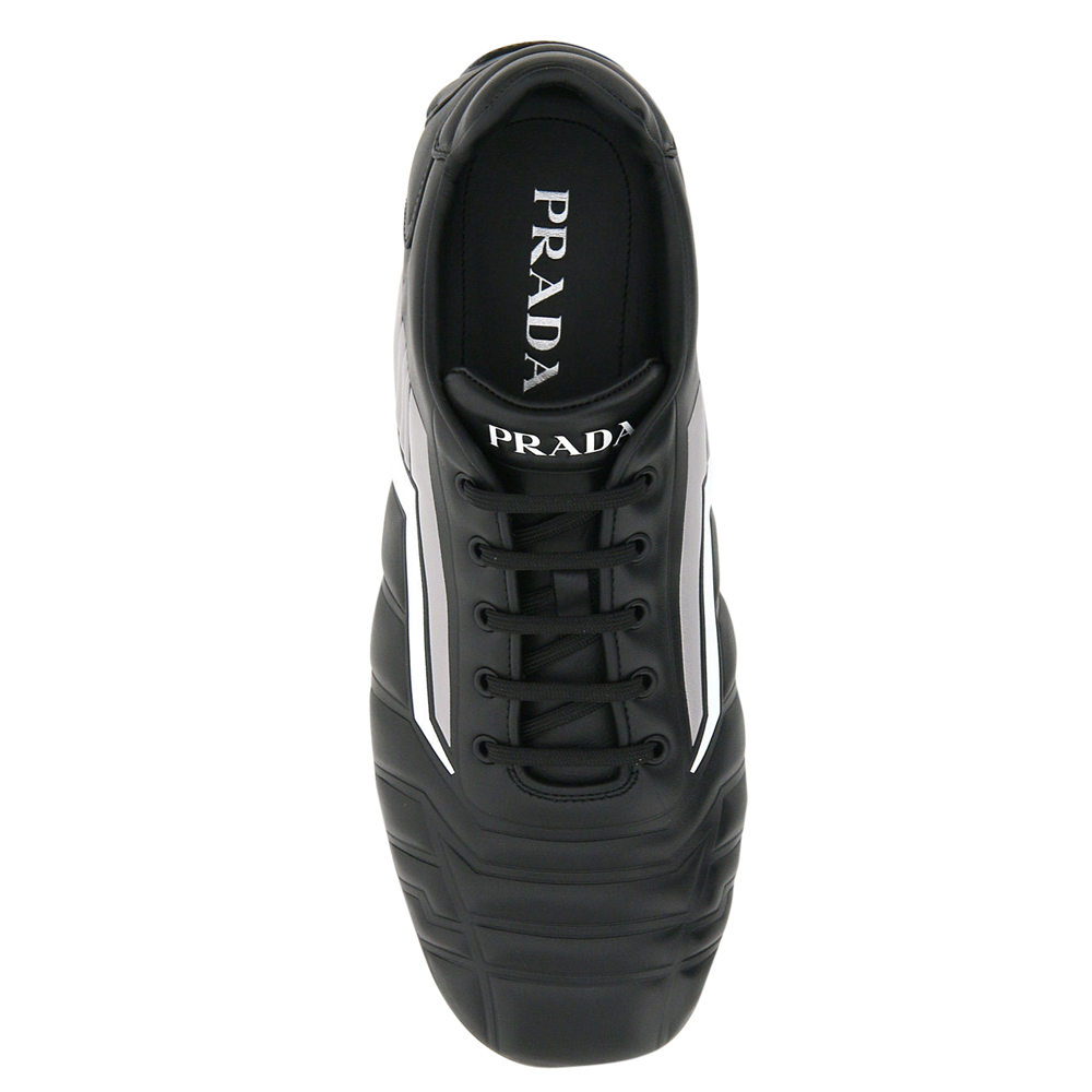 

Prada Black Leather Rev Sneakers Size EU