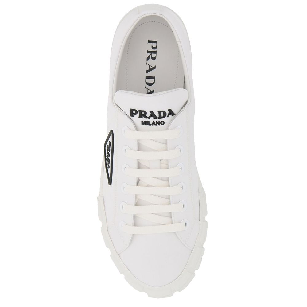 

Prada White Wheel Cassetta Sneakers Size EU