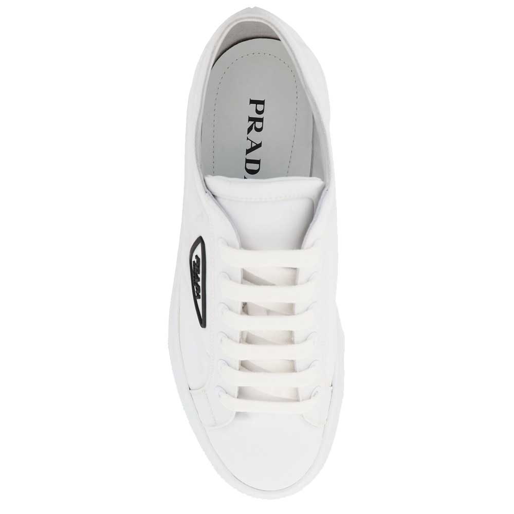 

Prada White Nylon Logo Sneakers Size