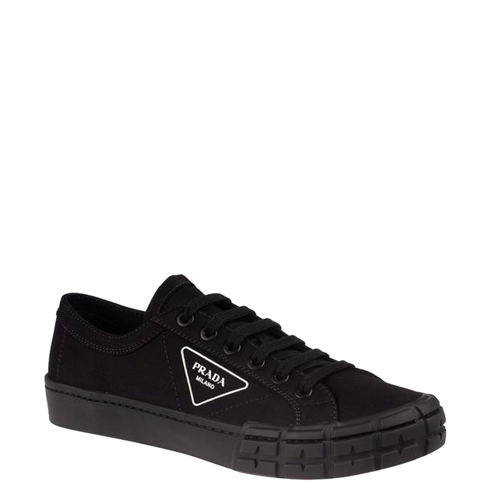 

Prada Black Gabardine Fabric Sneakers Size EU