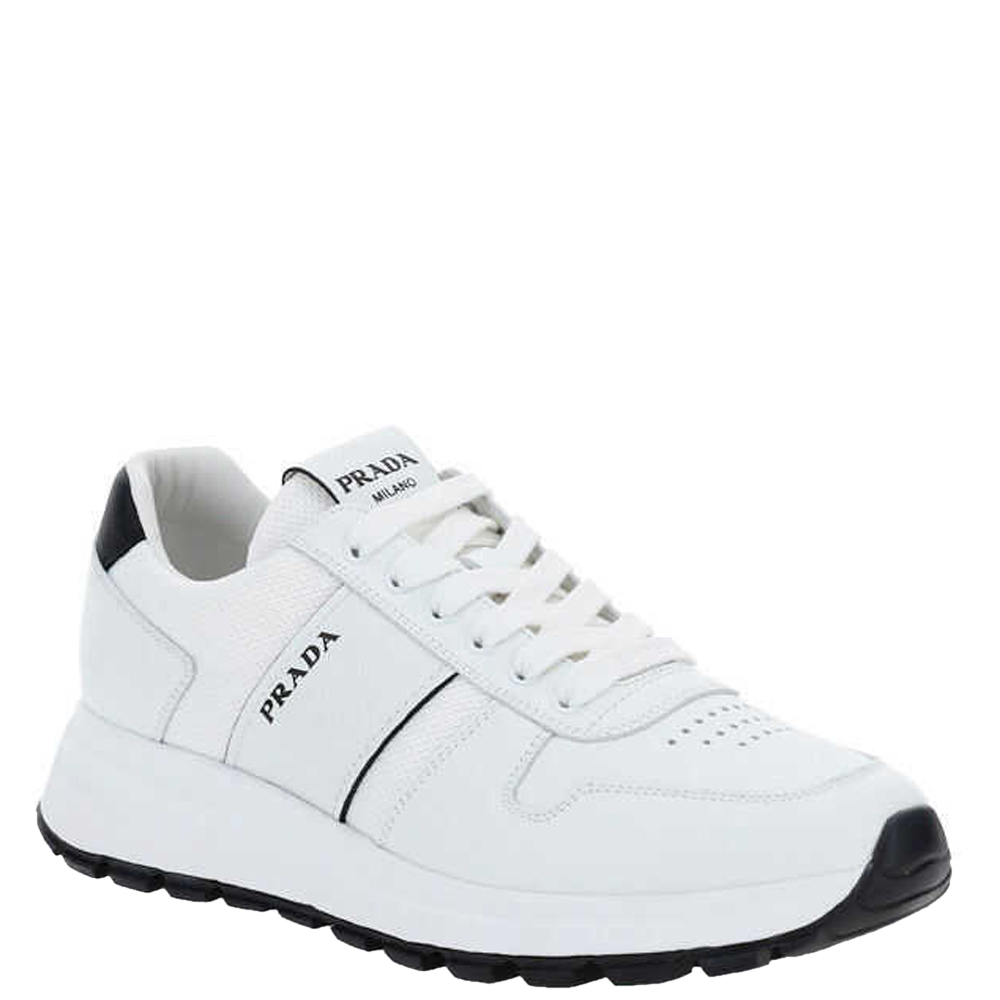 

Prada White Leather Prax 01 Sneakers Size EU  UK 7