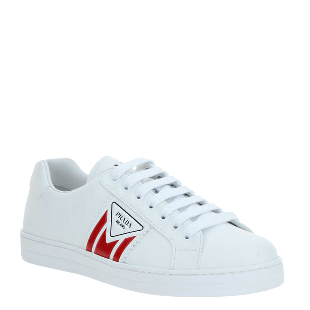 

Prada White Leather New Avenue Sneakers Size UK 9 EU