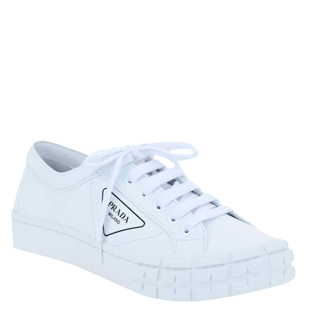 

Prada White Gabardine fabric Sneakers Size  (UK 5.5