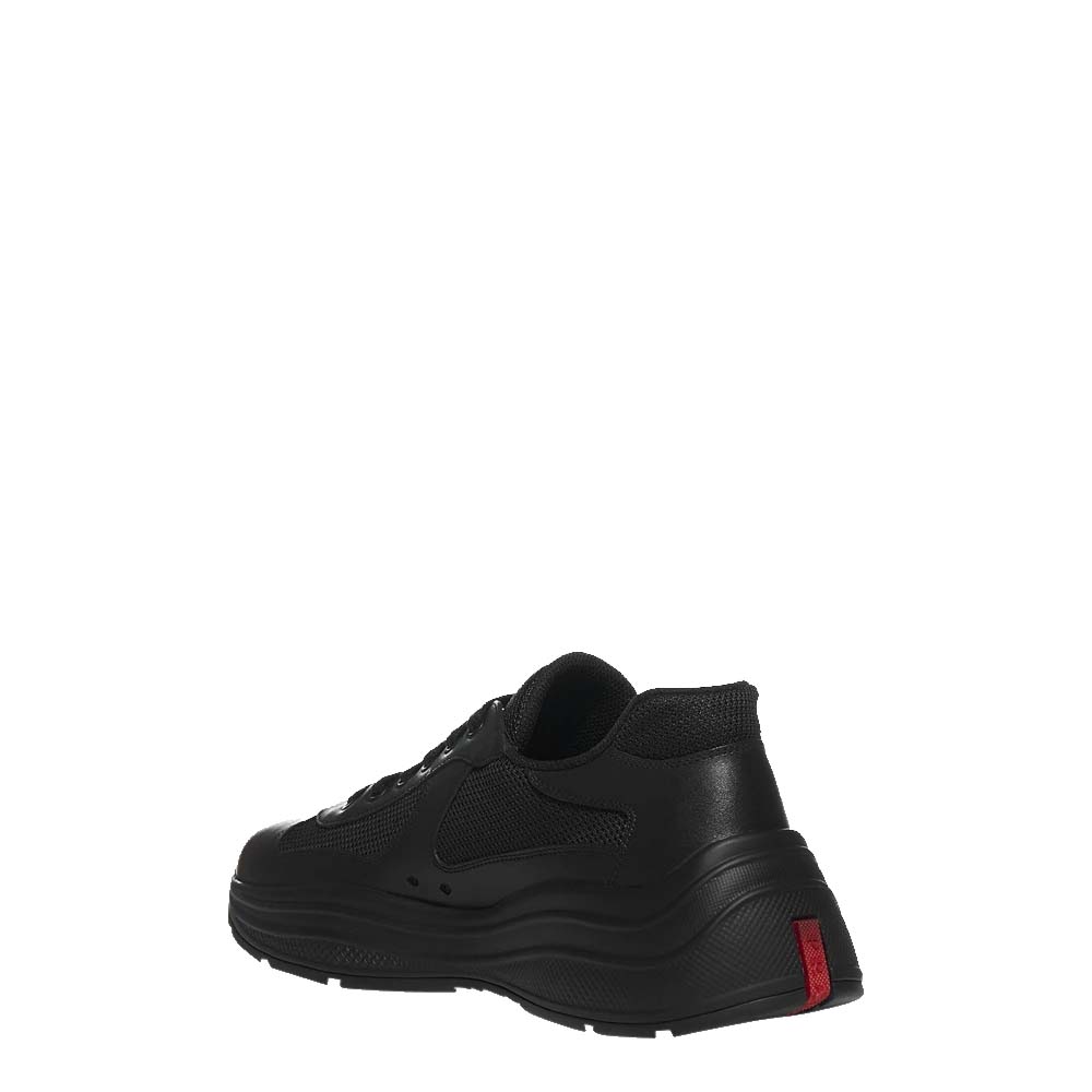 

Prada Black Geometric Panelled Sneakers Size EU  UK 10