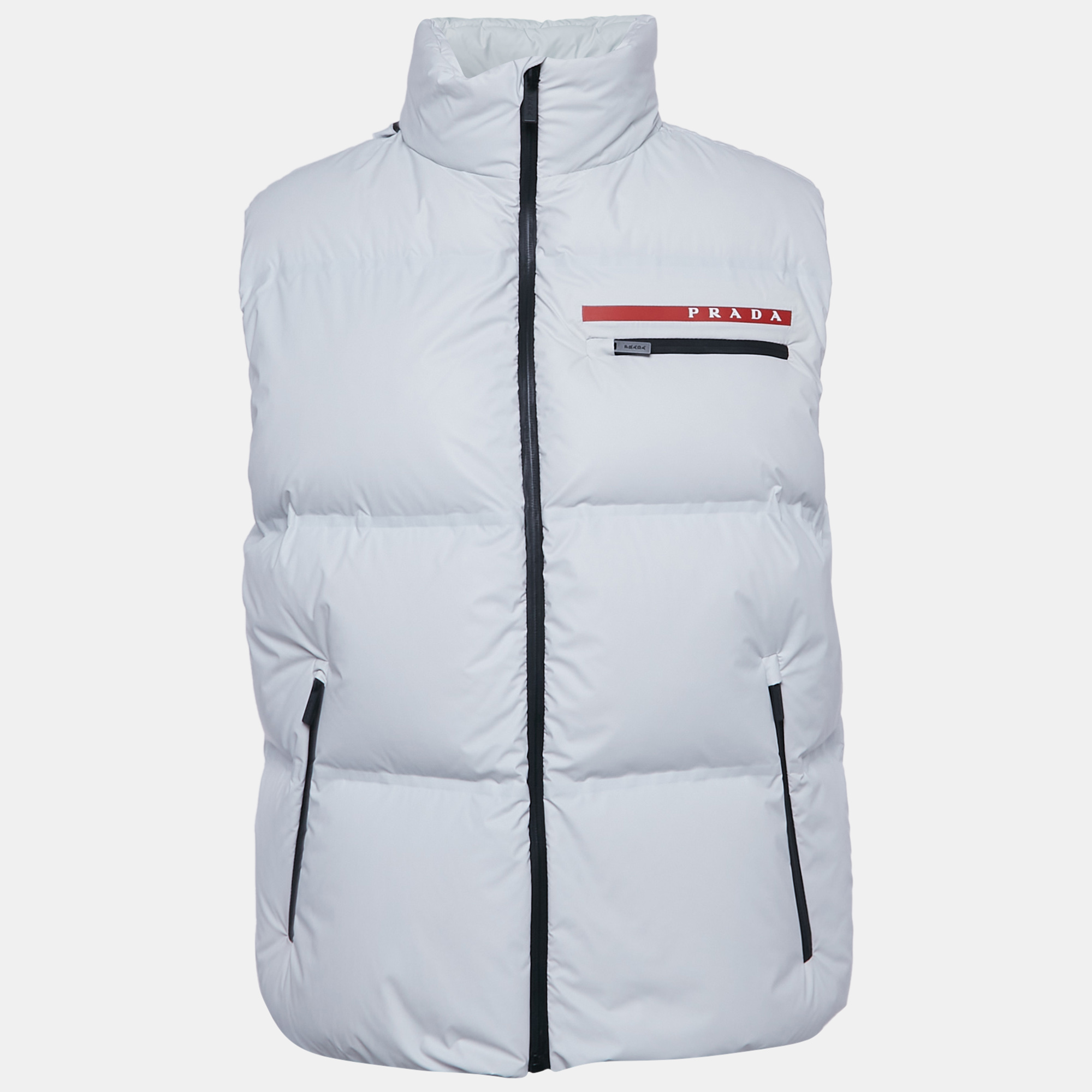 

Prada Sport White Nylon Puffer Gilet Jacket L