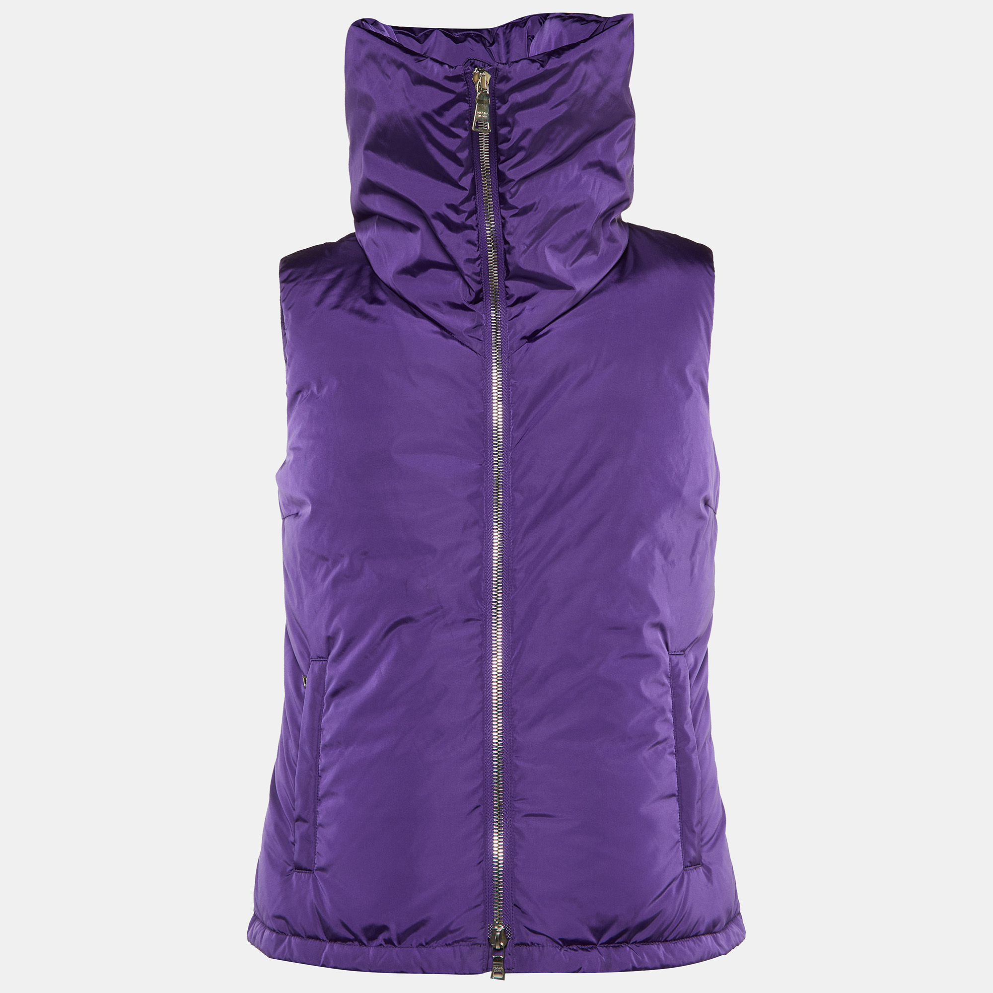 

Prada Sport Purple Nylon Puffer Vest XS