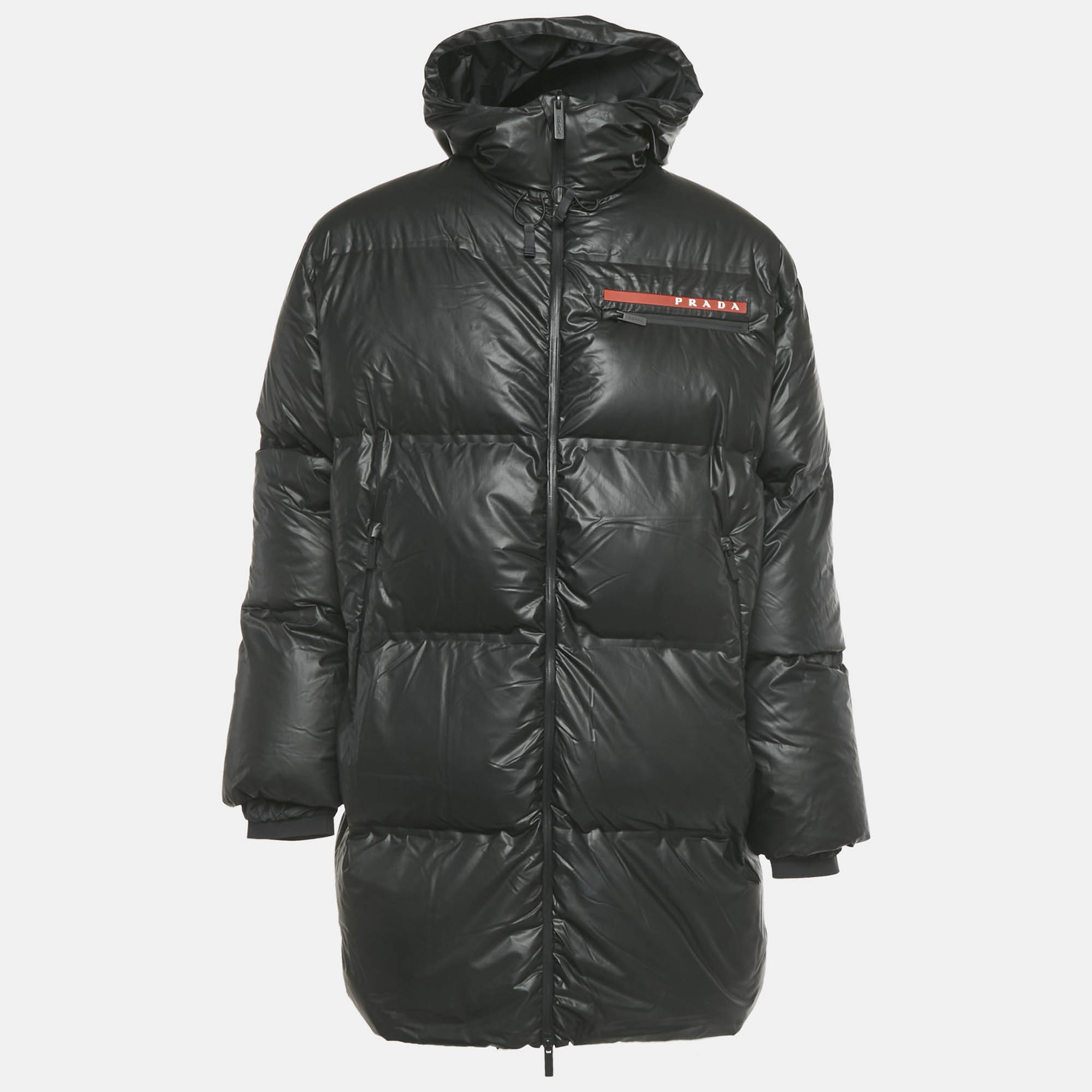 

Prada Black Nylon Down Puffer Jacket S
