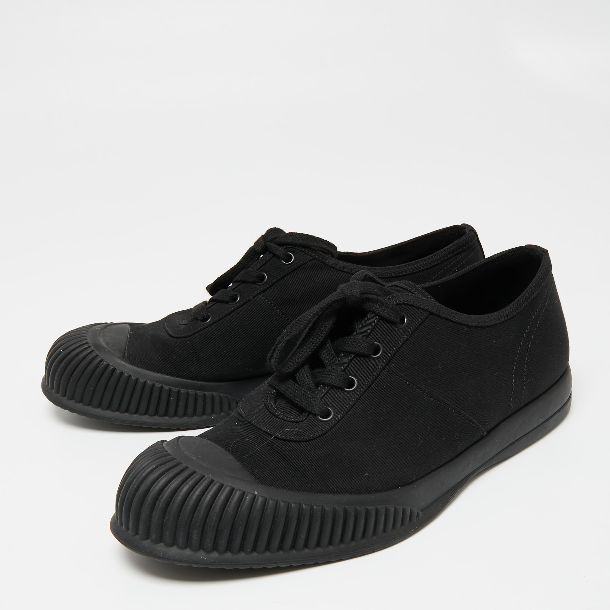 

Prada Sport Black Canvas Low Top Sneakers Size