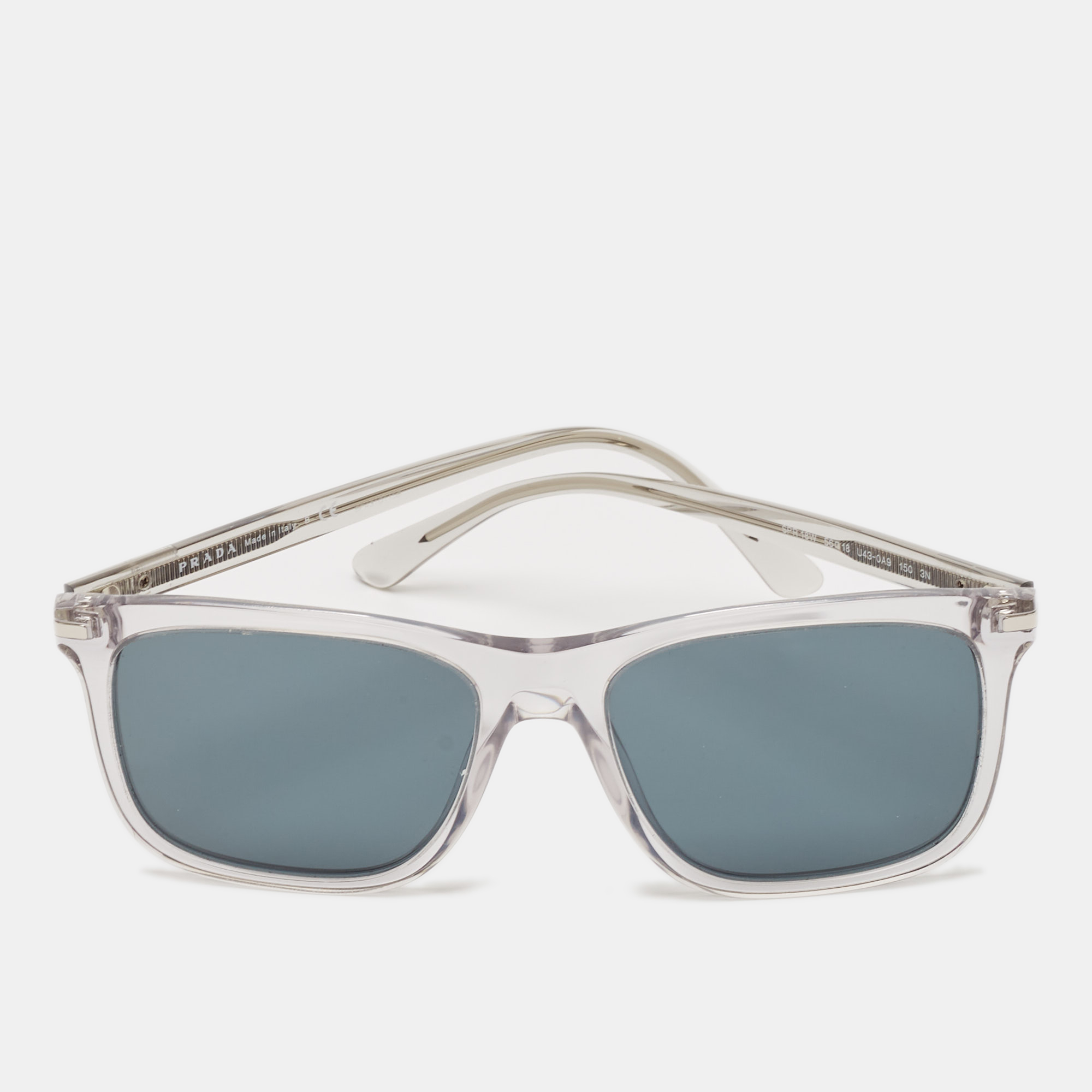 

Prada Grey Mirrored SPR 18W Square Sunglasses