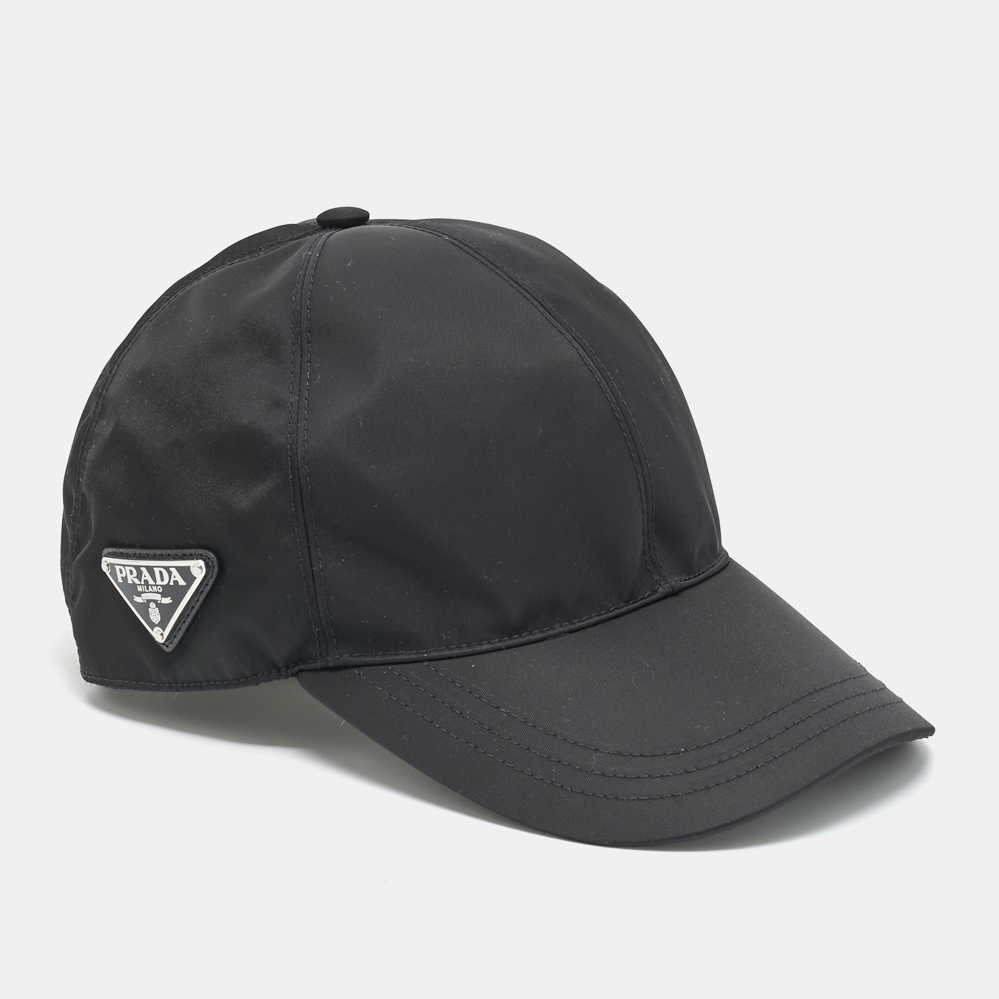 

Prade Black Triangle Logo Re-Nylon Baseball Cap M