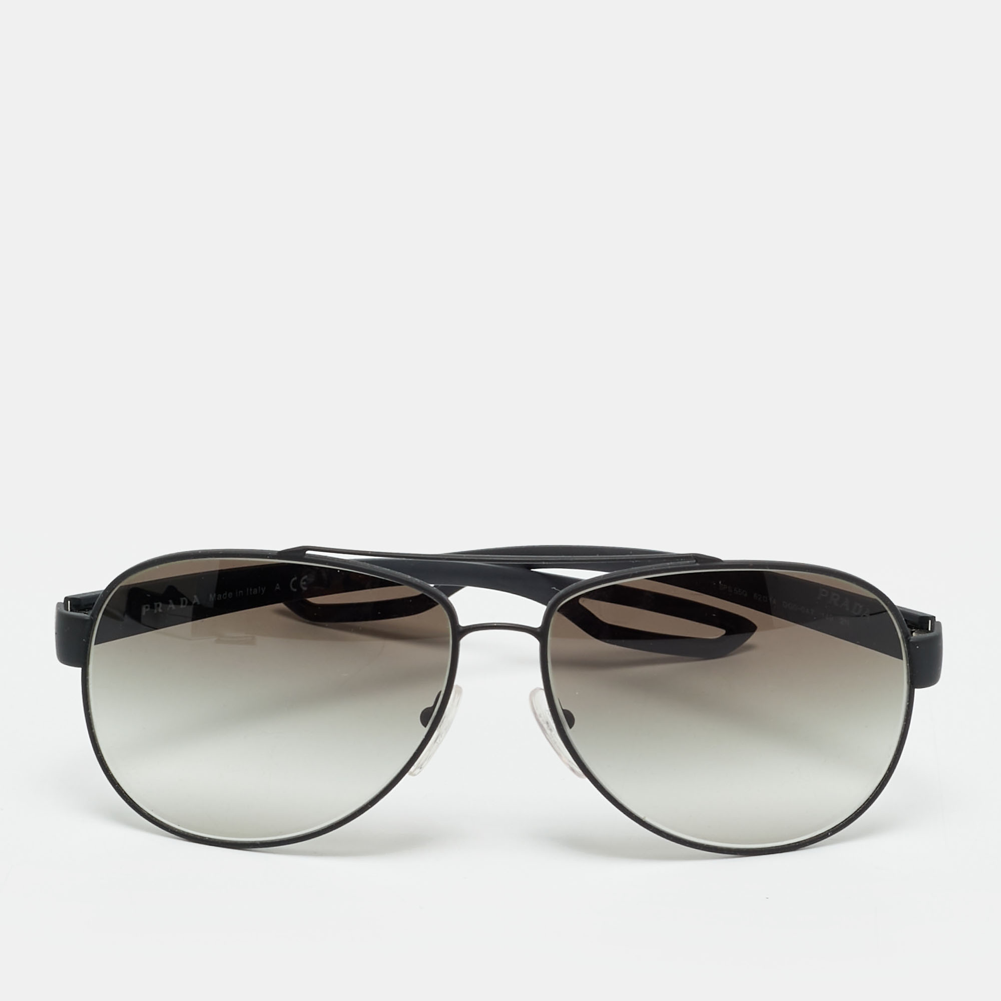 

Prada Sport Black Gradient Polarized SPS55Q Linea Rossa Aviator Sunglasses