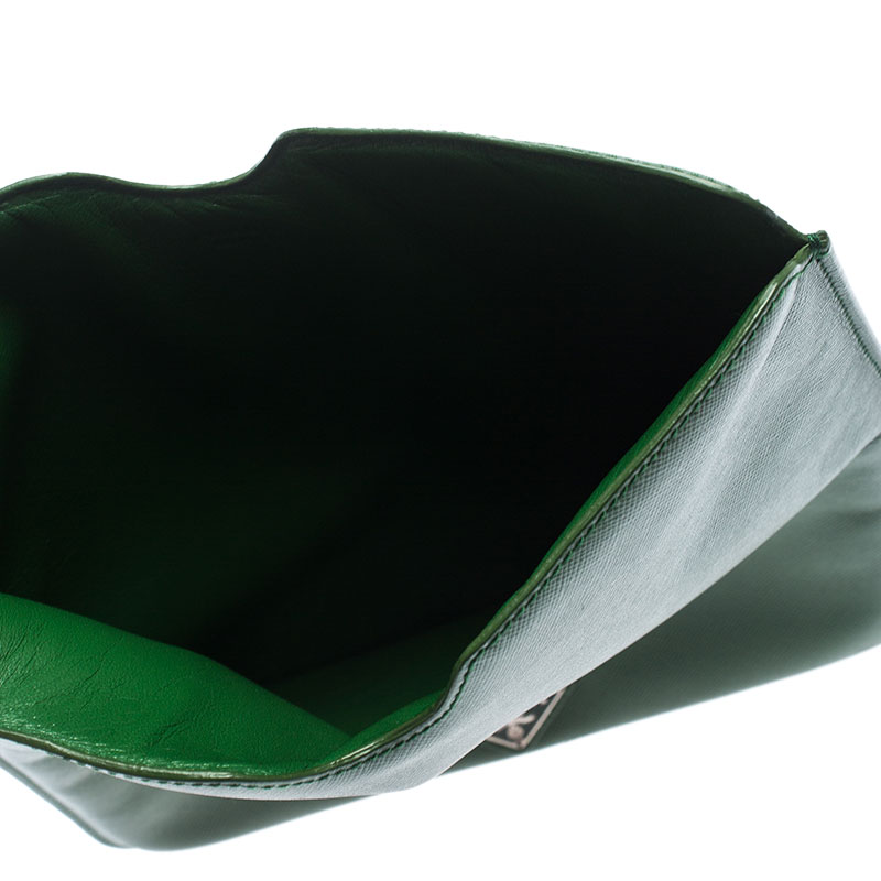 

Prada Green Saffiano Lux Leather iPad Case