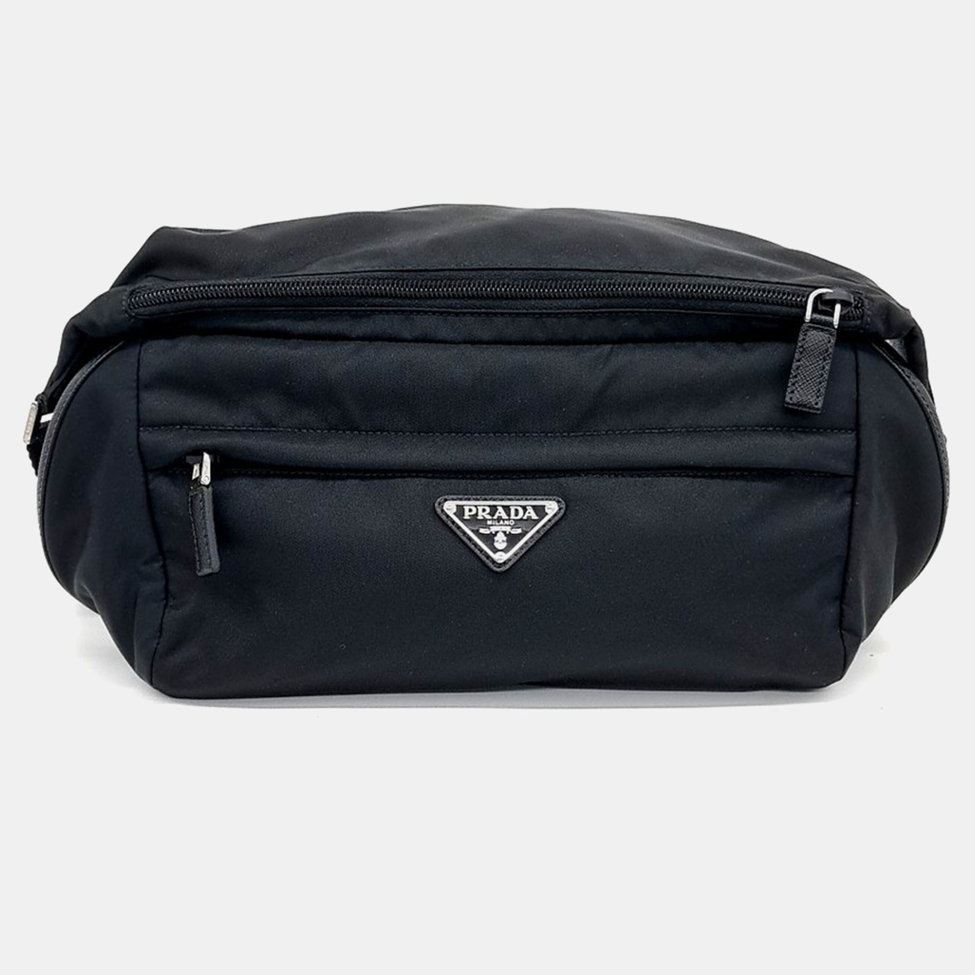 

Prada Re-Nylon Biker Medium Bag, Black