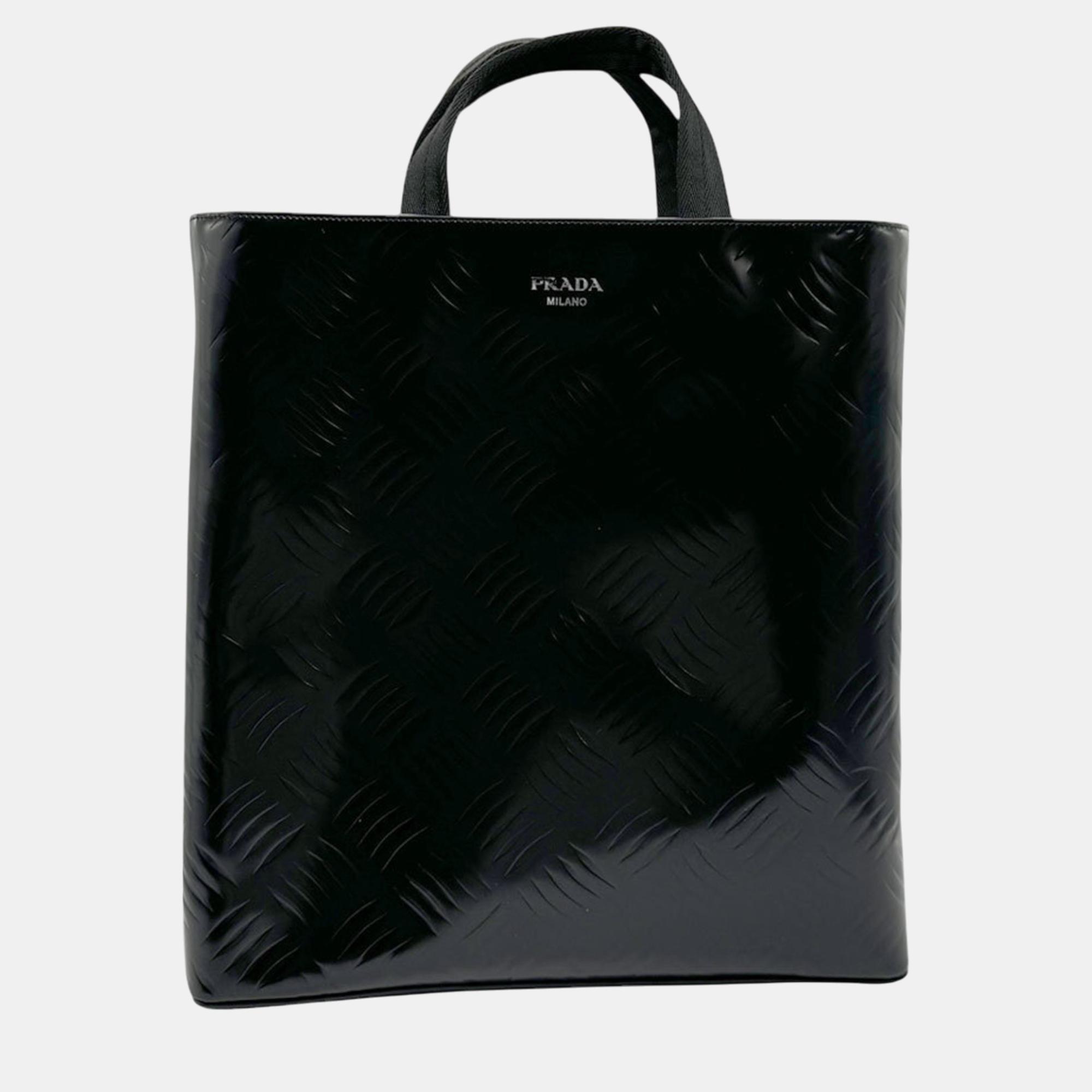 

Prada Handbag Coated Leather Black