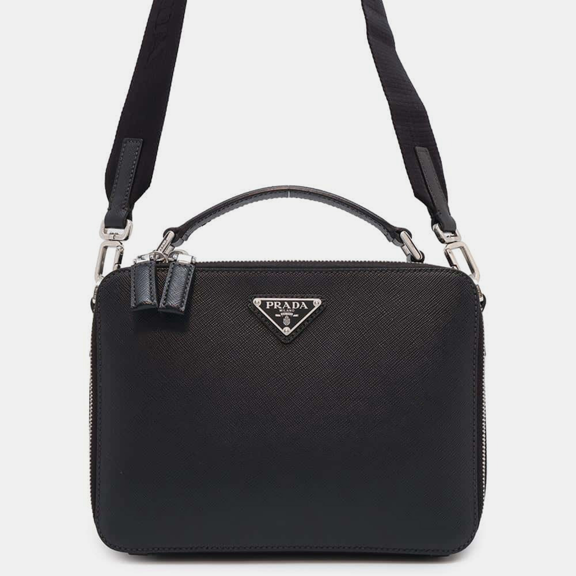 

Prada Saffiano Leather Black Shoulder Bag