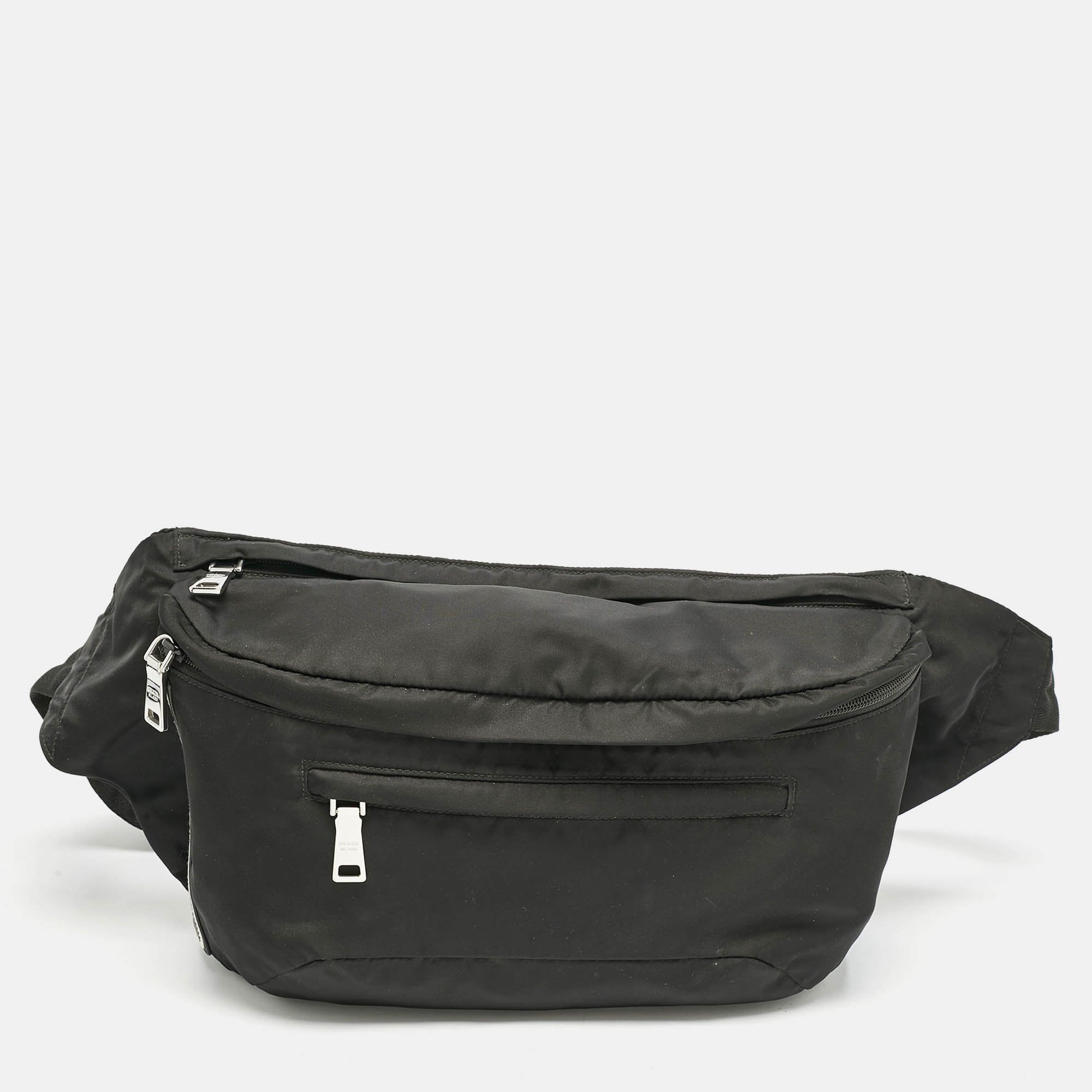 

Prada Black Nylon Oversized Fanny Pack Bag