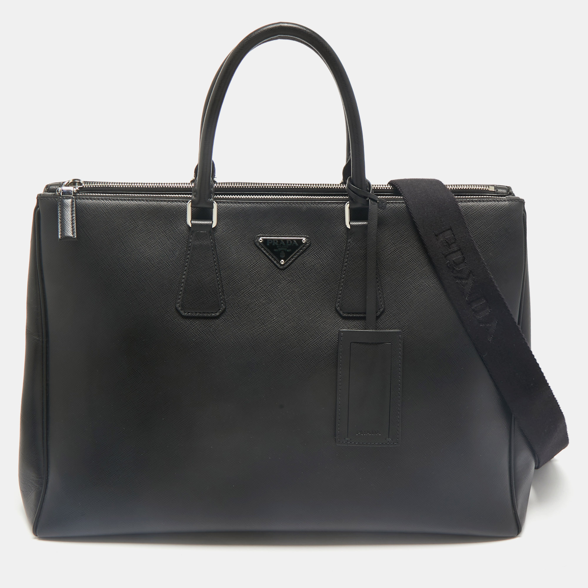 

Prada Black Saffiano Lux Leather Galleria Tote
