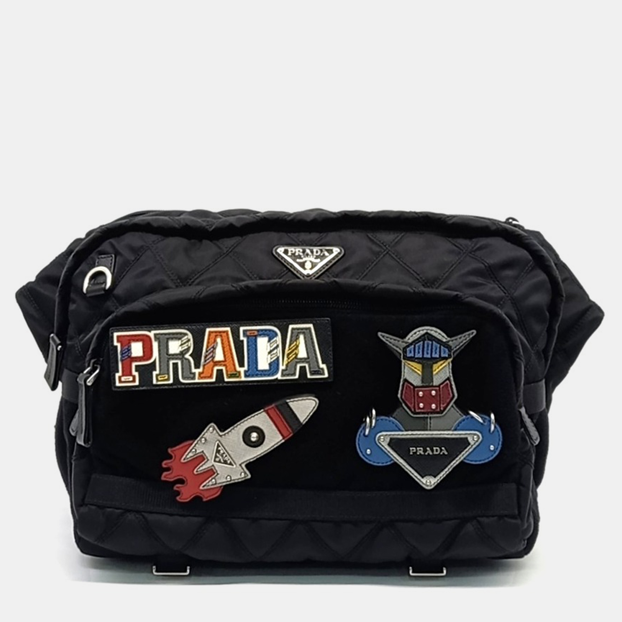 

Prada Black Nylon Biker Bag