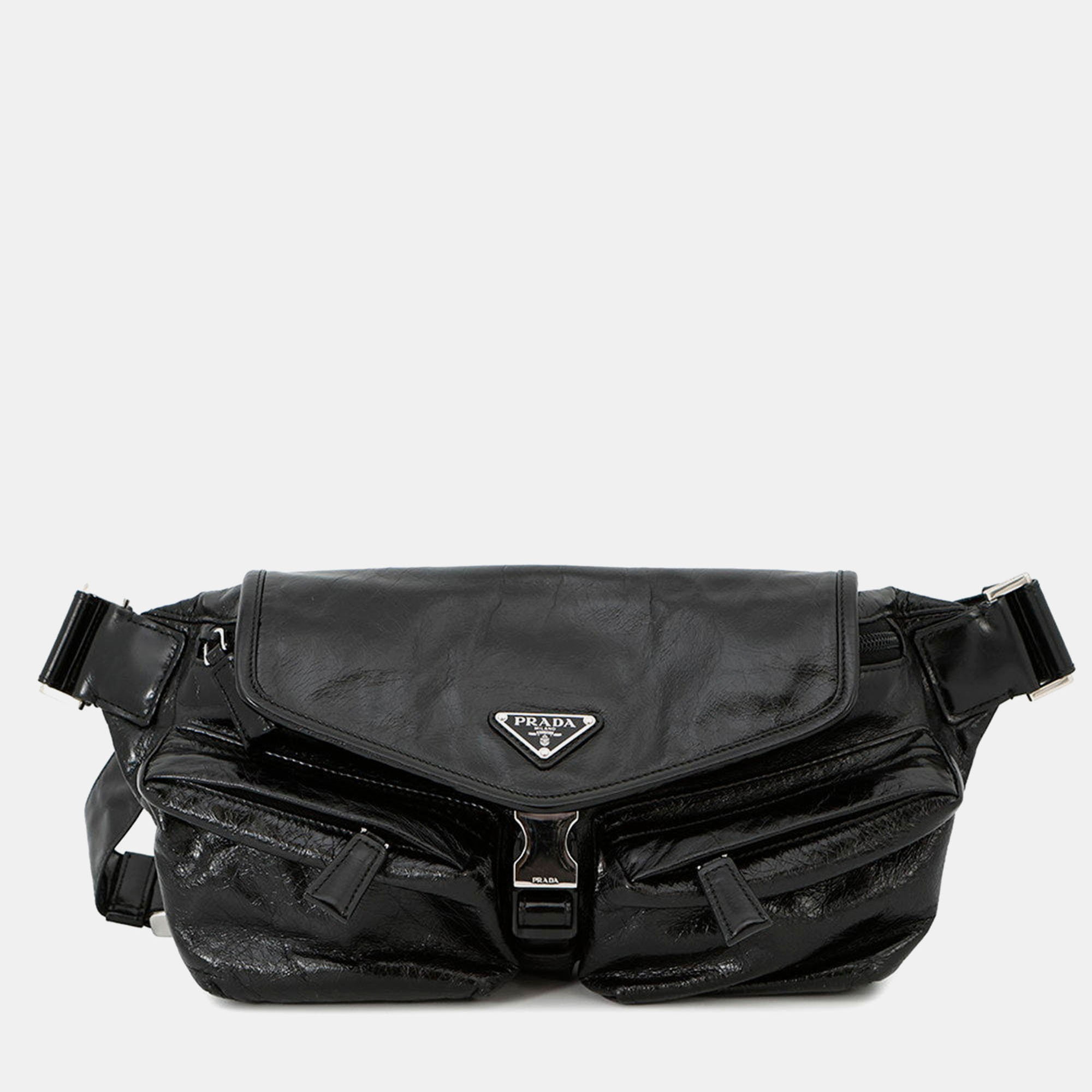 

Prada Crossbody Bag Black Calf Leather